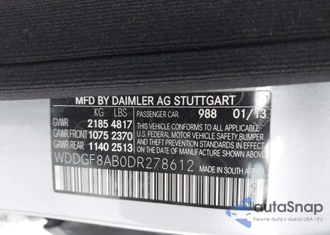 2013 Mercedes-Benz C 300 Sport 4Matic z USA, uszkodzony, nr VIN WDDGF8AB0DR278612